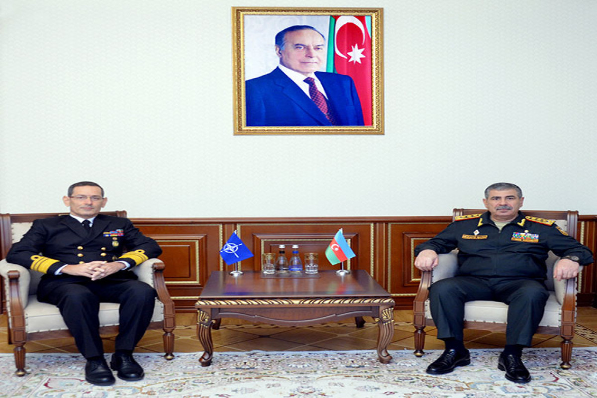 Azerbaijan Defense Minister meets with a NATO representative
