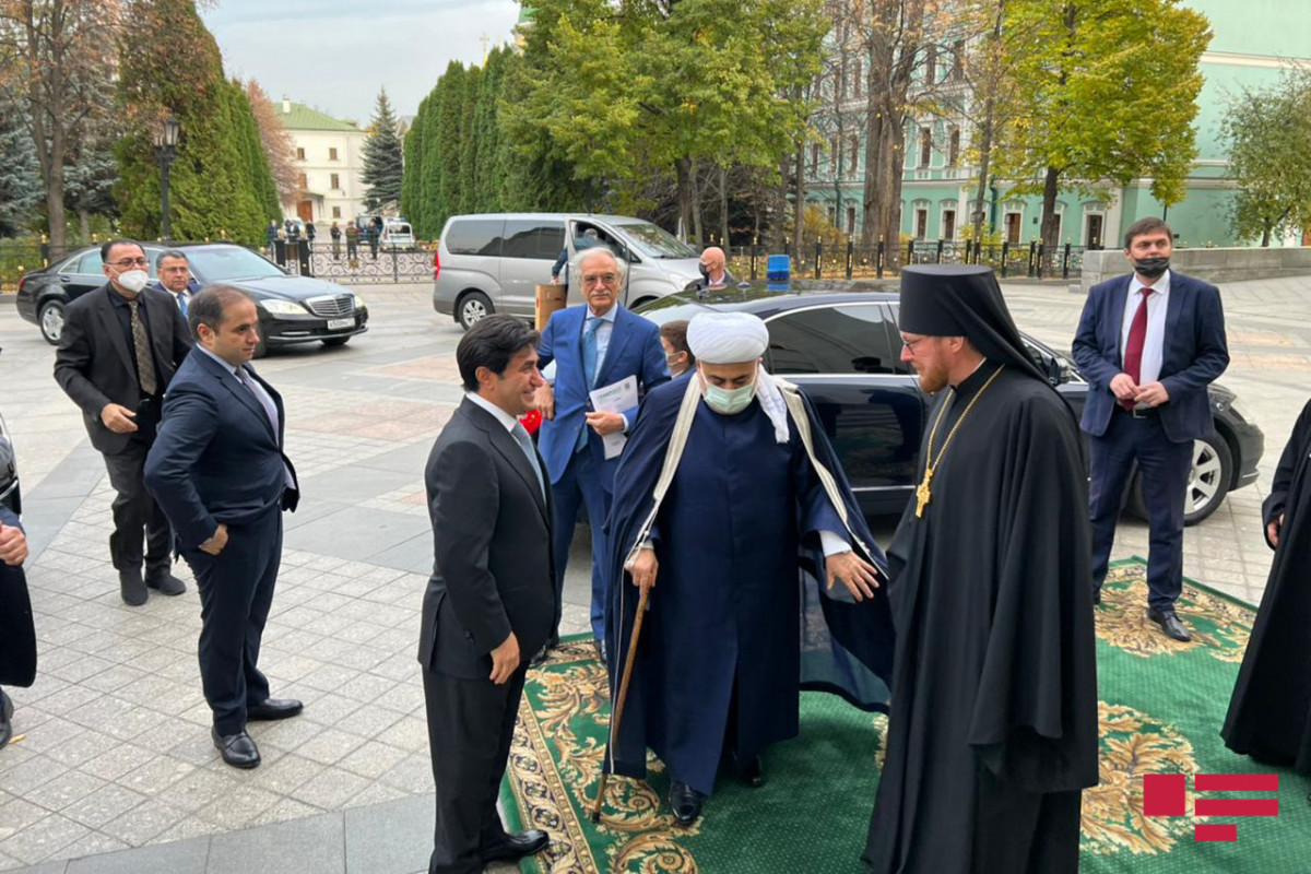 Meeting between Sheikh-ul-Islam Allahshukur Pashazadeh and Patriarch Kirill held in Moscow-PHOTO -UPDATED 