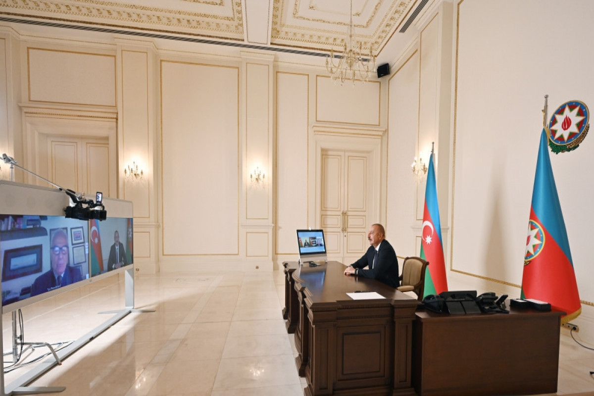 President Ilham Aliyev was interviewed by Italian La Repubblica newspaper