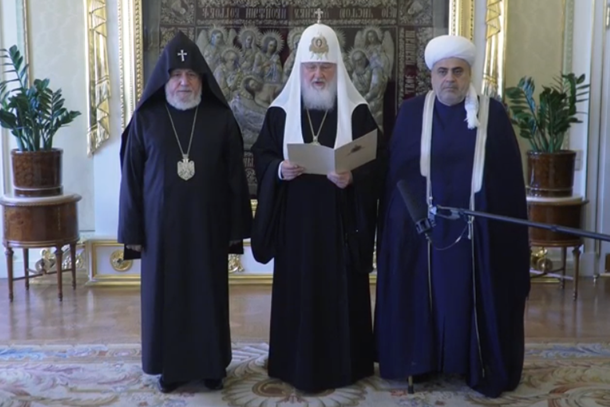 Patriarch Kirill issues statement on trilateral meeting of religious leaders