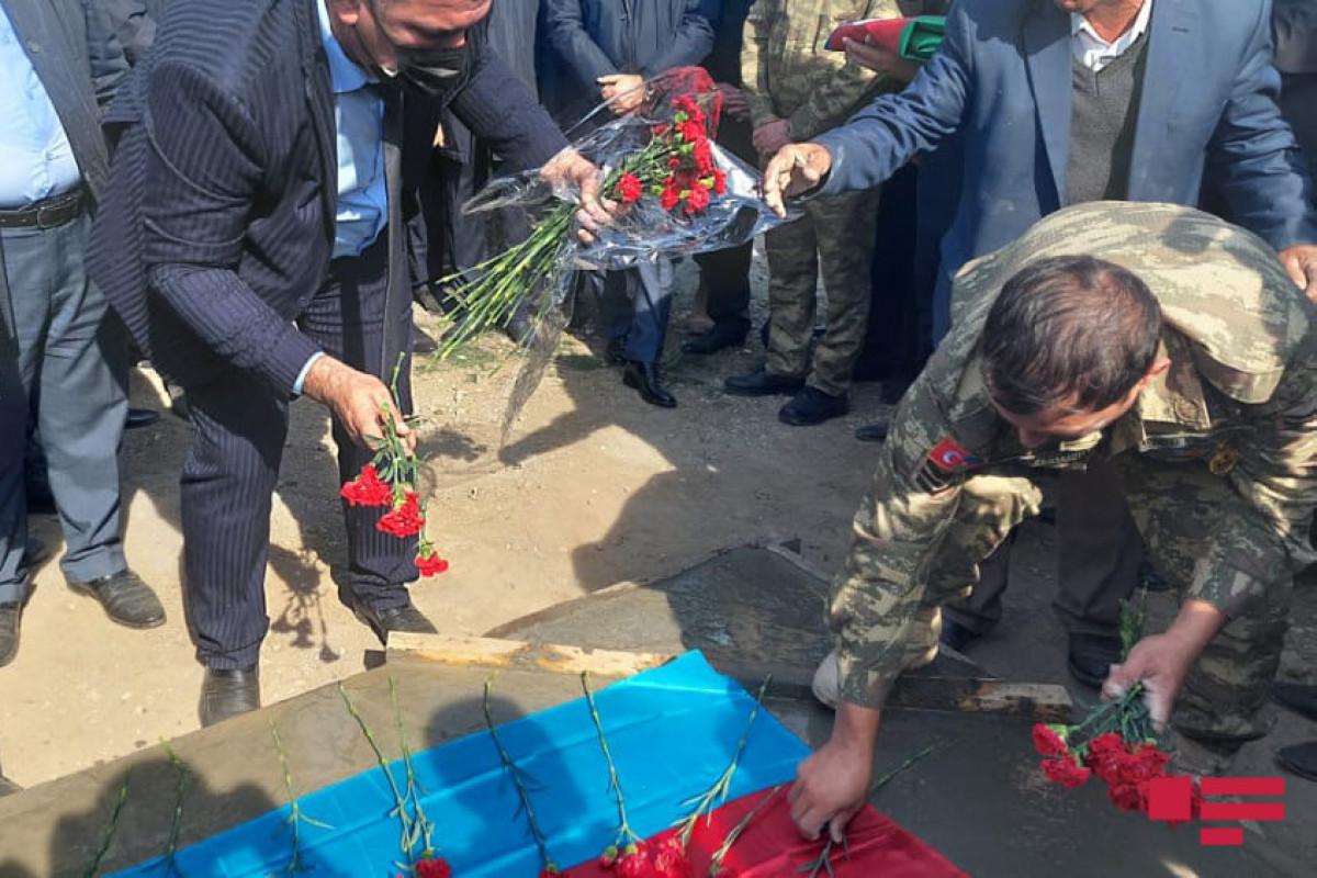 В Геранбое проходит церемония прощания с шехидом Отечественной войны Ихтияром Алиевым