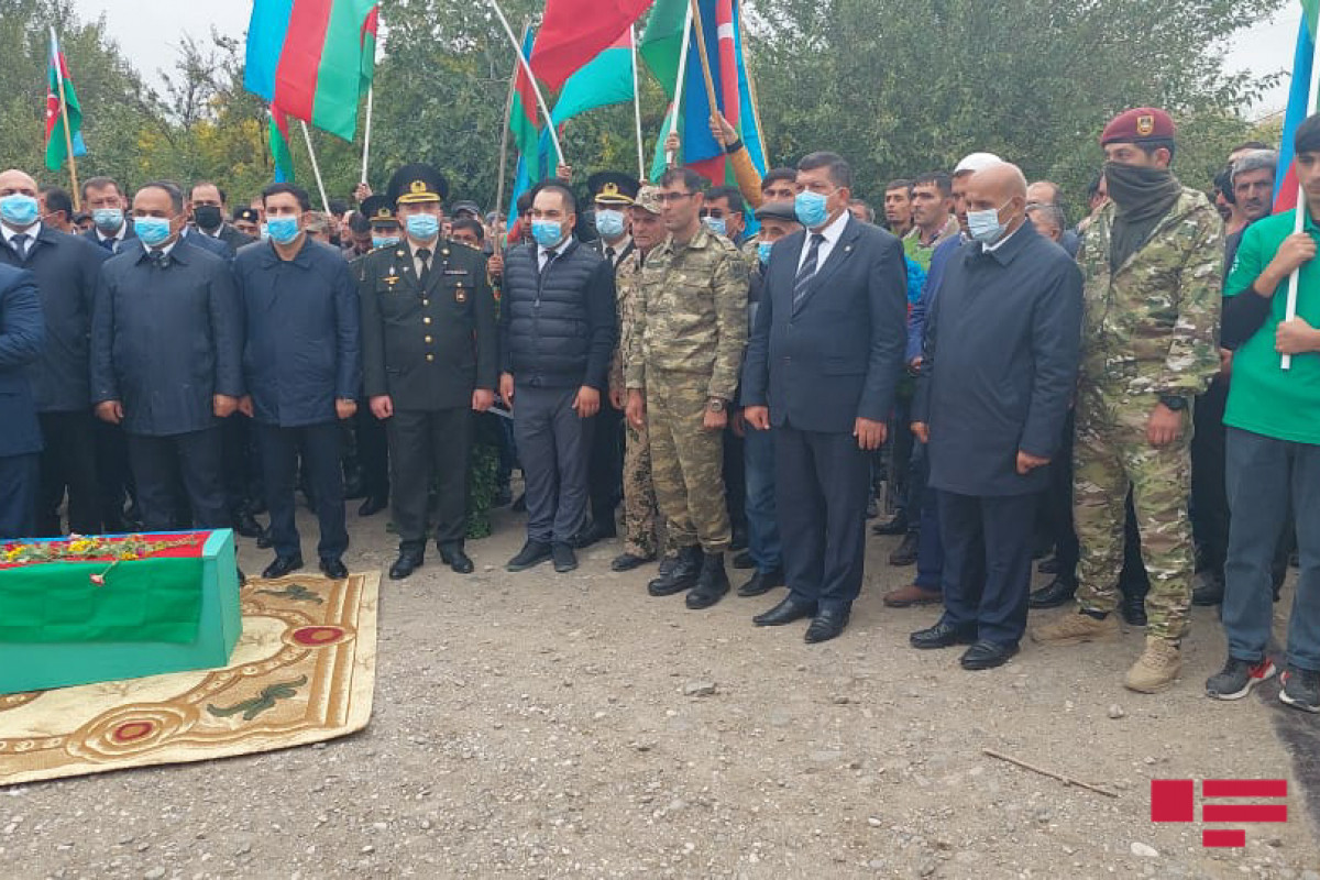 Похороны шехида Азербайджанской Армии Афгана Хамзаева
