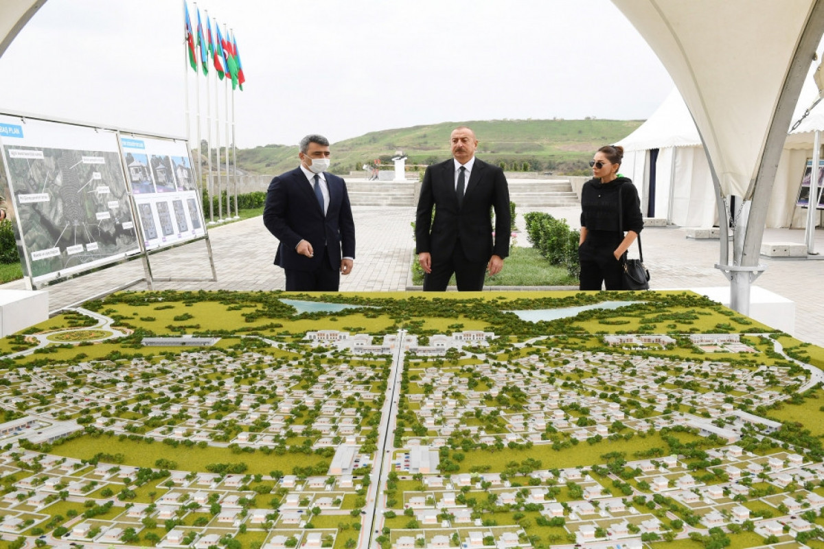 Президент Азербайджана заложил фундамент нового «умного села» в селе Довлетъярлы