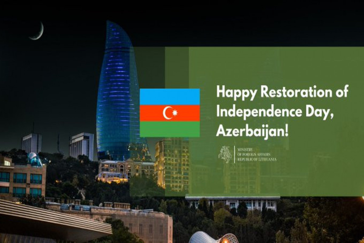 Lithuanian MFA congratulates Azerbaijani people 