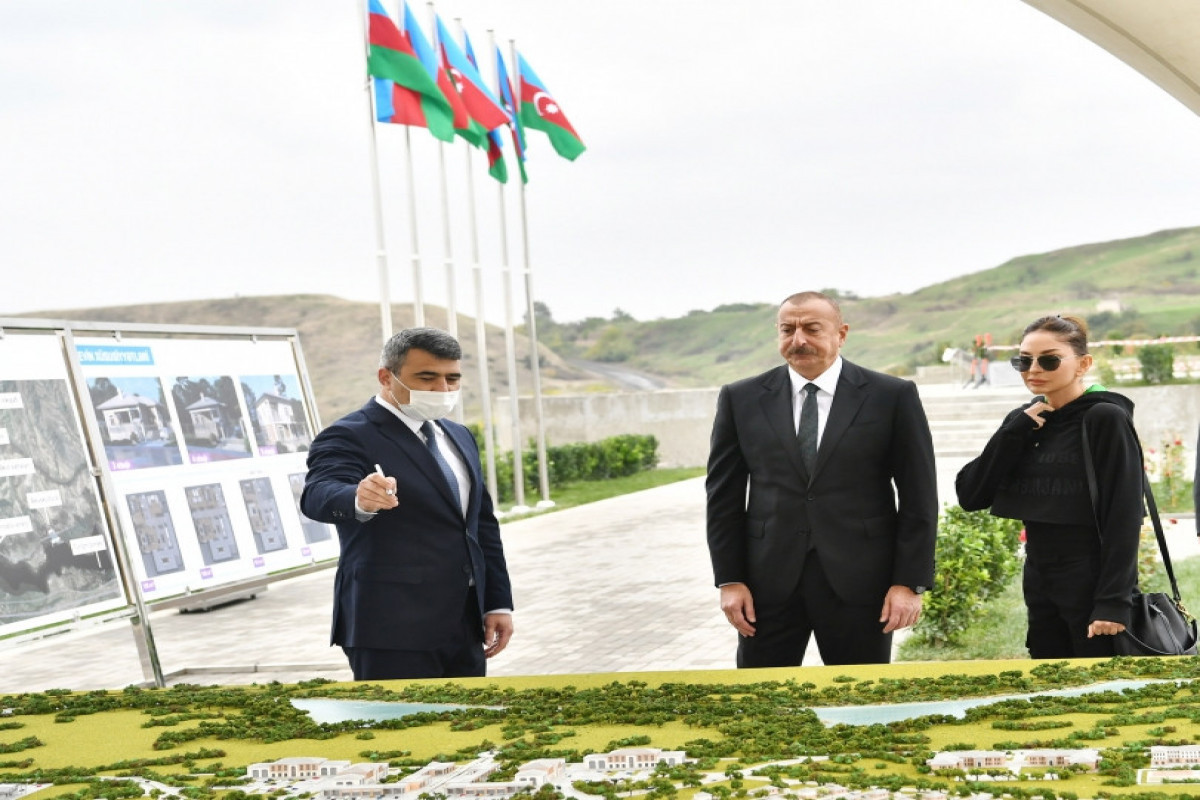 President Ilham Aliyev laid foundation stone “smart village” in Dovlatyarli village, Fuzuli district-UPDATED 