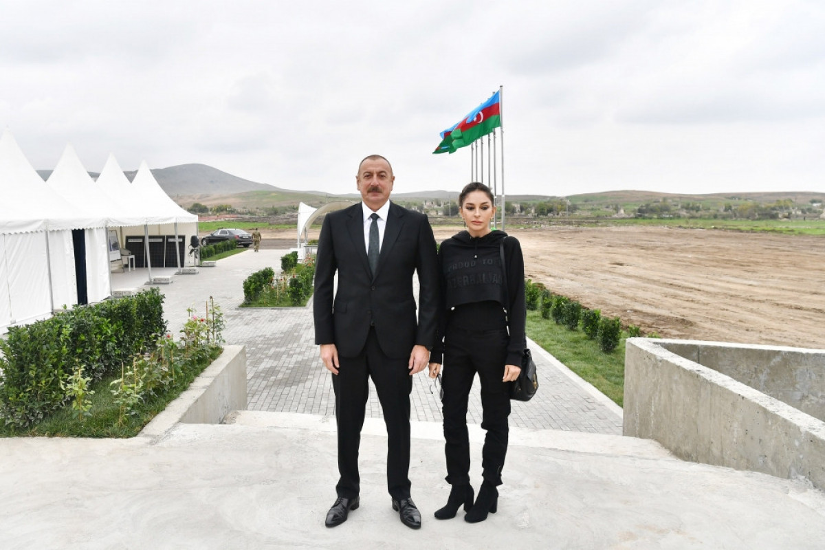 President Ilham Aliyev laid foundation stone “smart village” in Dovlatyarli village, Fuzuli district-UPDATED 