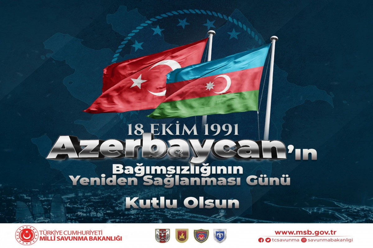 Turkish MoD made post on the occasion of Day of Restoration of Independence