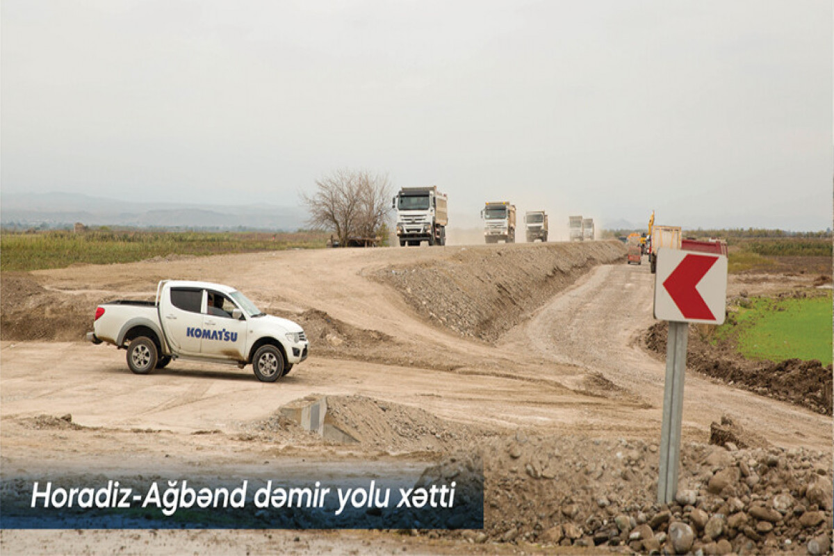 ADY: Qarabağda dəmiryol infrastrukturu layihələri intensiv şəkildə həyata keçirilir
