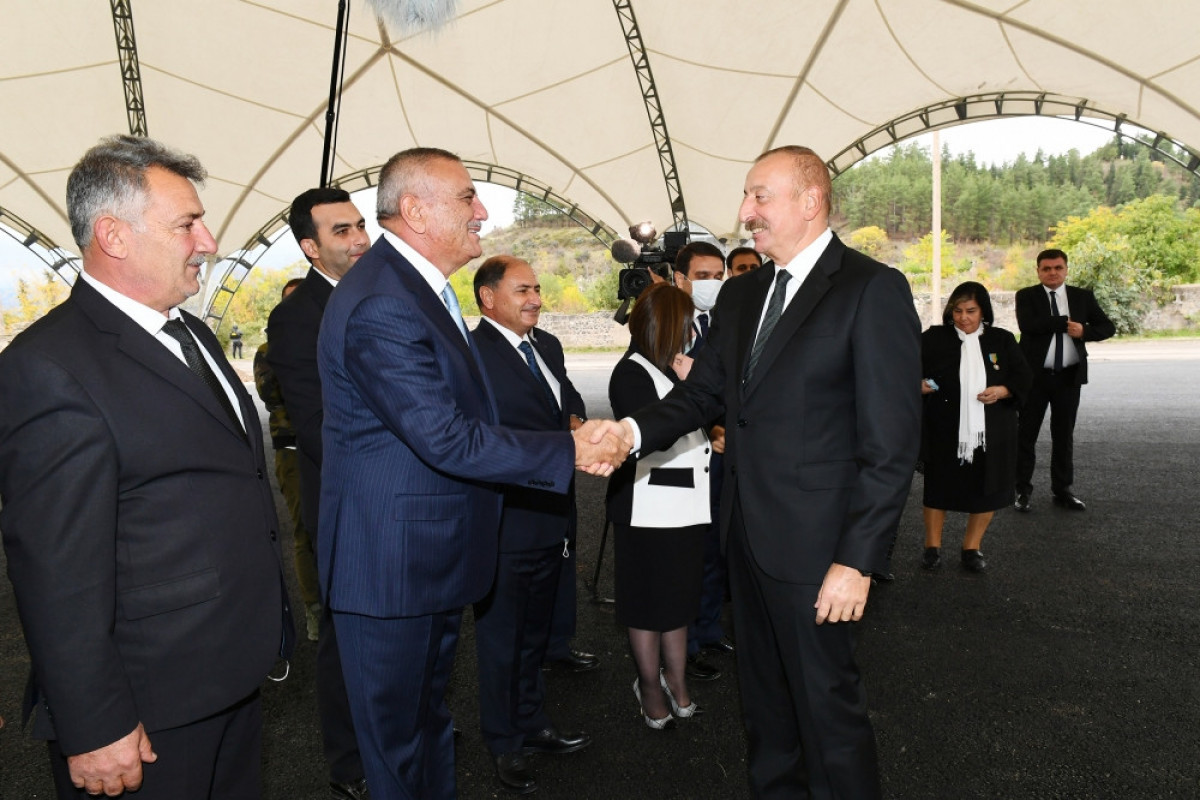 President Ilham Aliyev and First Lady Mehriban Aliyeva met with members of Zangilan general public