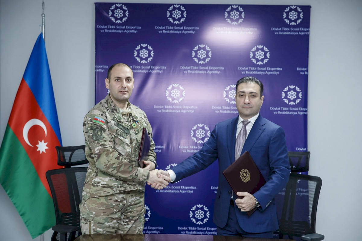 Dövlət Tibbi-Sosial Ekspertiza və Reabilitasiya Agentliyi ilə “YAŞAT” arasında memorandum imzalanıb