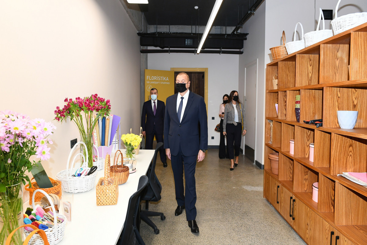 President of the Republic of Azerbaijan Ilham Aliyev, First Lady Mehriban Aliyeva, and their daughter Leyla Aliyeva have attended the inauguration of DOST Center for Inclusive Development and Creativity in Baku