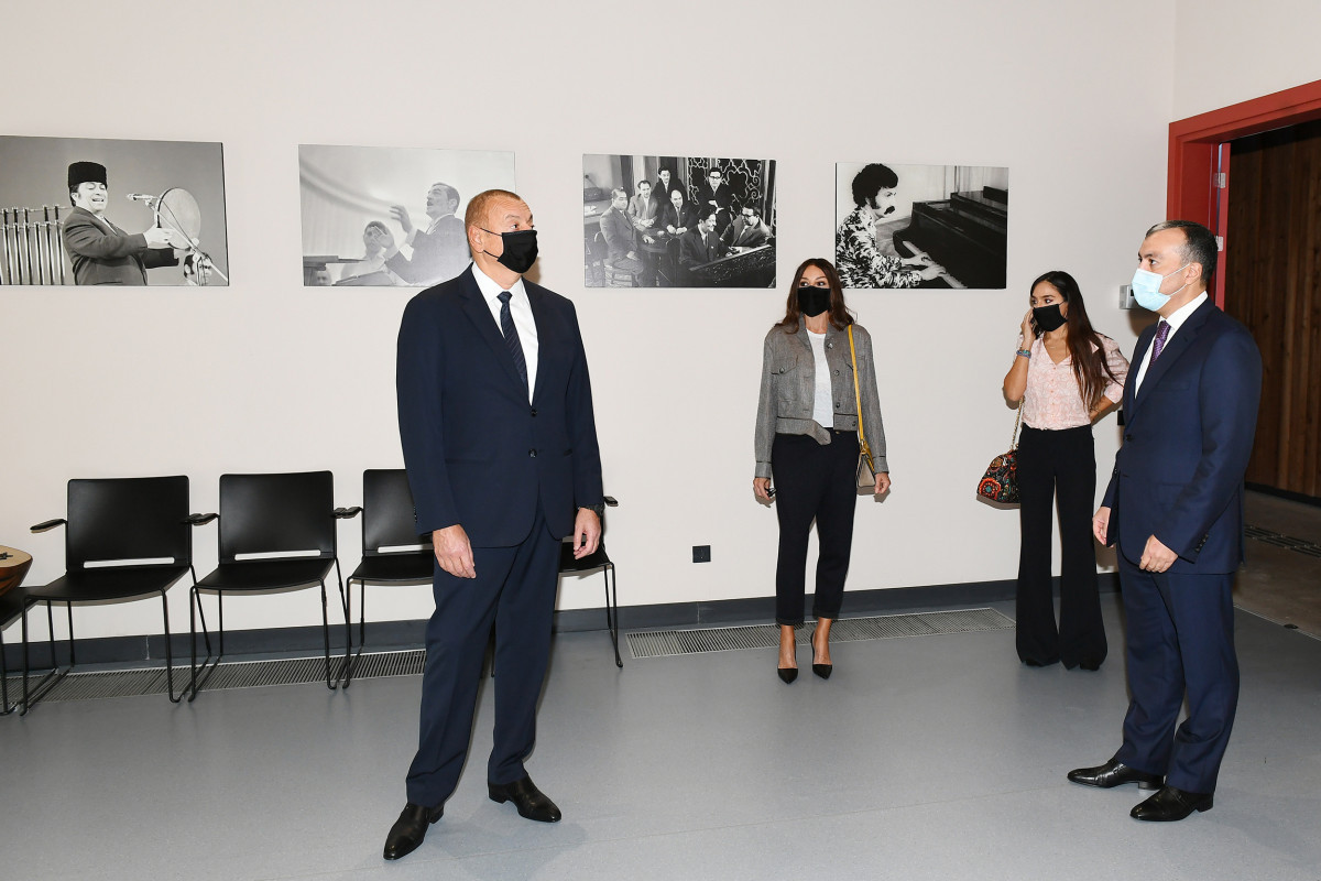 President of the Republic of Azerbaijan Ilham Aliyev, First Lady Mehriban Aliyeva, and their daughter Leyla Aliyeva have attended the inauguration of DOST Center for Inclusive Development and Creativity in Baku
