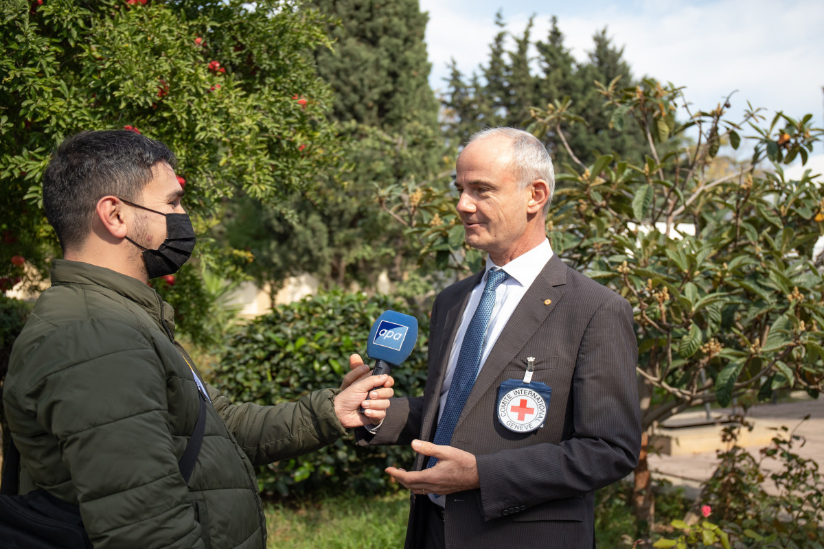 Interview of Vice-President of International Committee of the Red Cross (ICRC) Gilles Carbonnier with APA