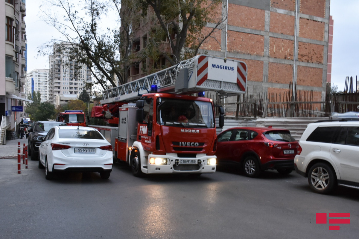 Bakıda şərti yanğın təlimi