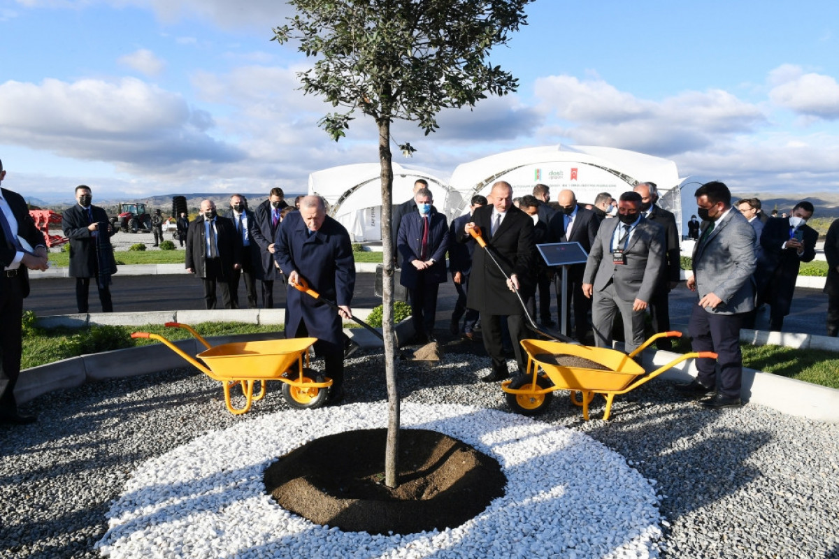 Azerbaijani, Turkish President laid foundation of “Dost Agropark” in Zangilan