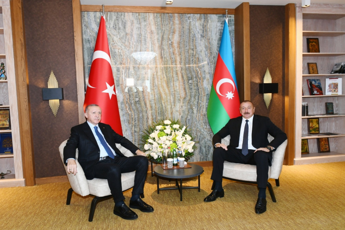 Turkish President Recep Tayyip Erdogan, Azerbaijani President Ilham Aliyev