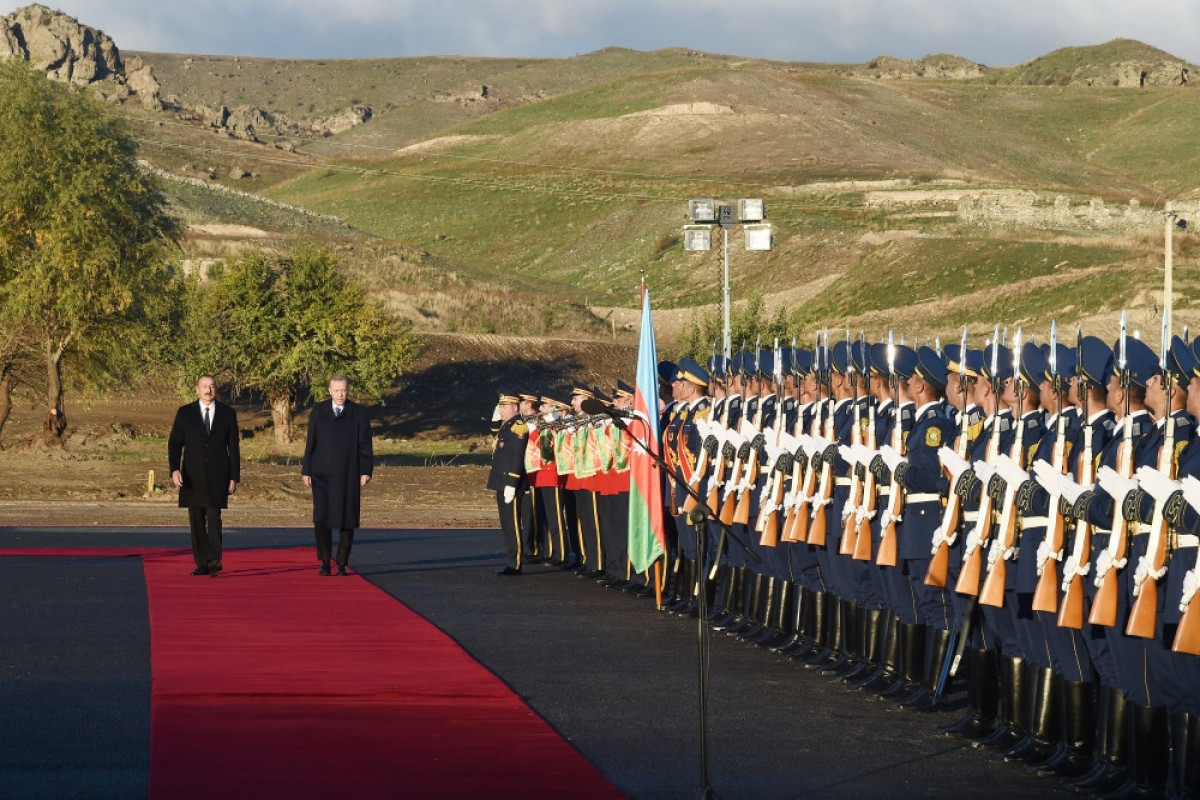 В Зангилане состоялась официальная церемония встречи президента Турции