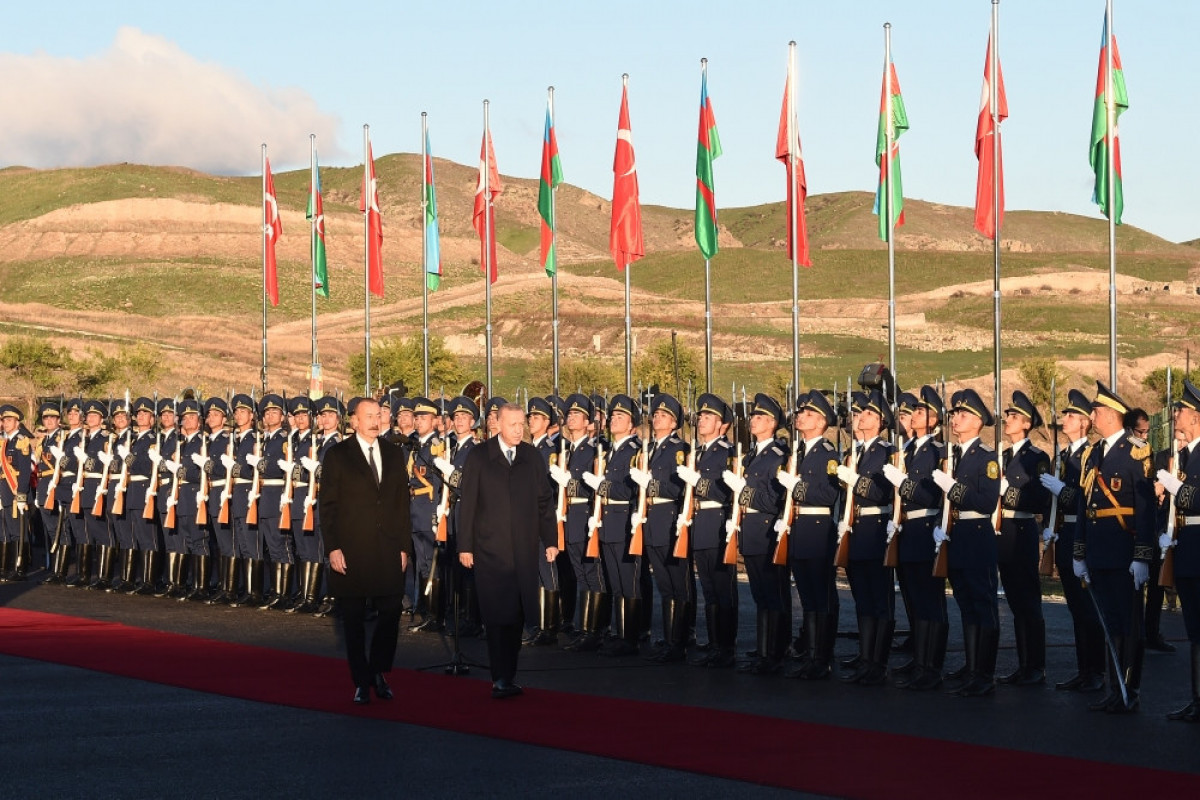 В Зангилане состоялась официальная церемония встречи президента Турции