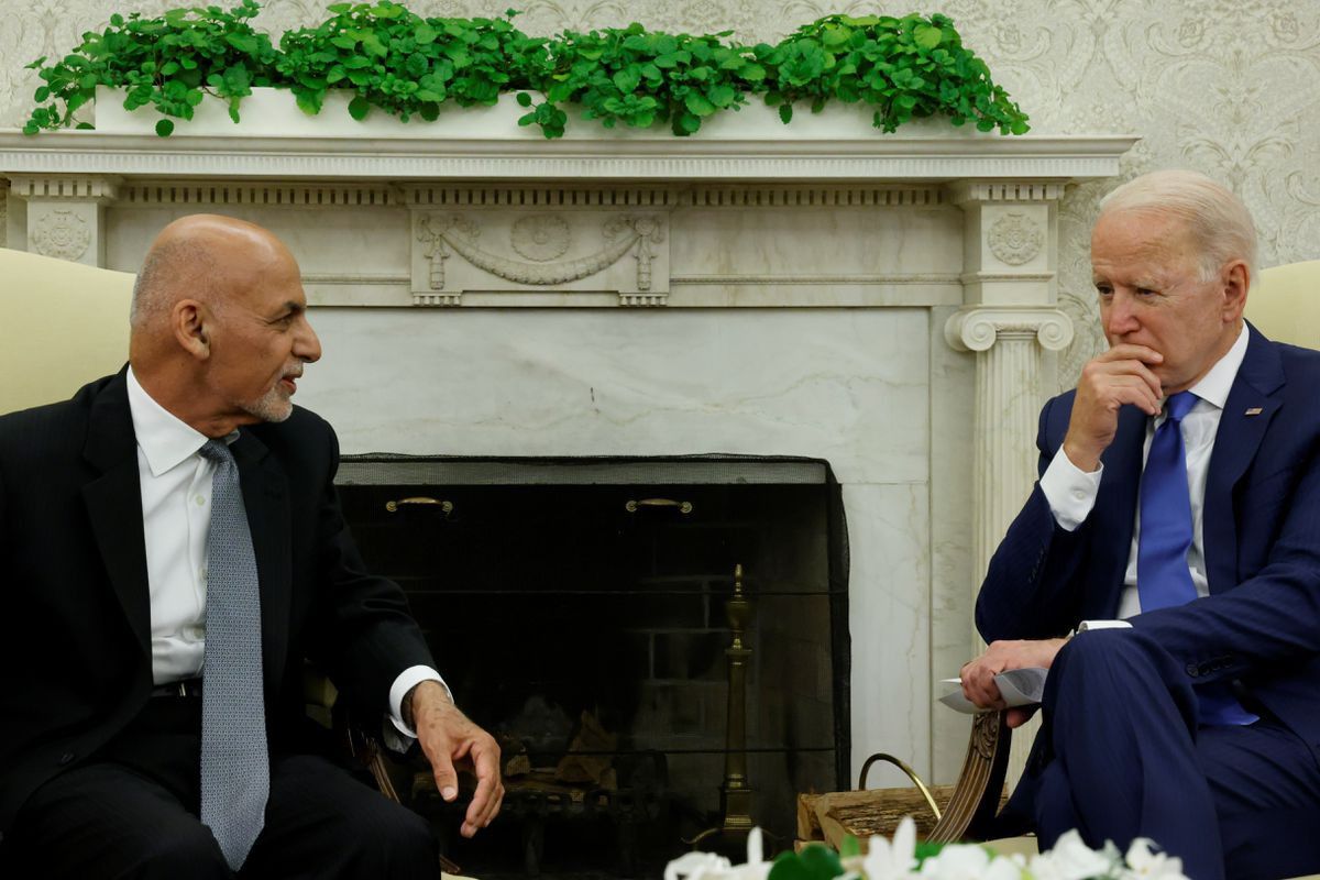 Before Afghan collapse, Biden pressed Ghani to ‘change perception’