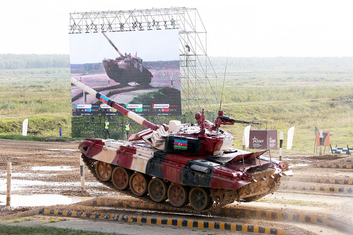 Semifinals of the "Tank Biathlon" contest are being held