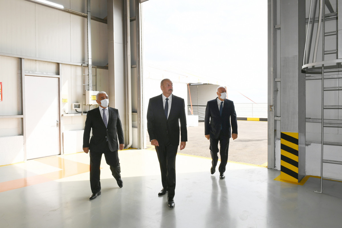 Prezident İlham Əliyev Sumqayıt Elektrik Stansiyasının yeni estakada nasos stansiyasının açılışında iştirak edib - YENİLƏNİB 