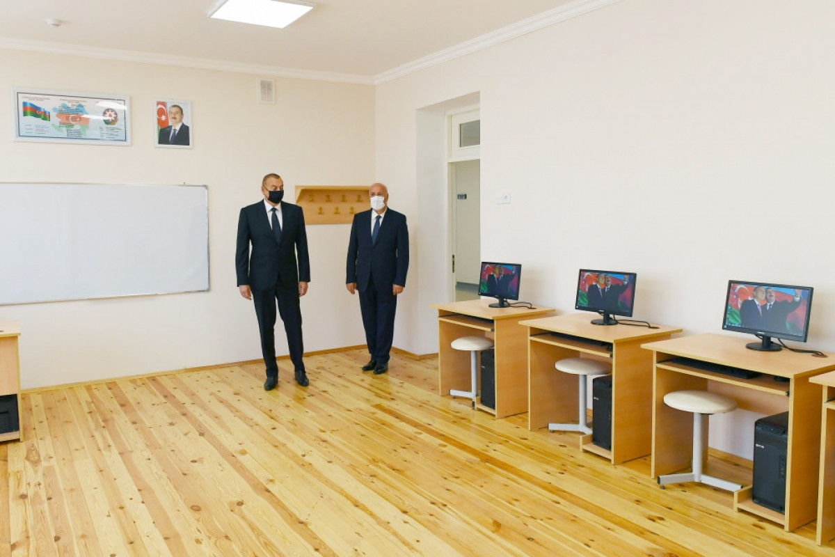President Ilham Aliyev attended inauguration of secondary school No 20 in Sumgayit