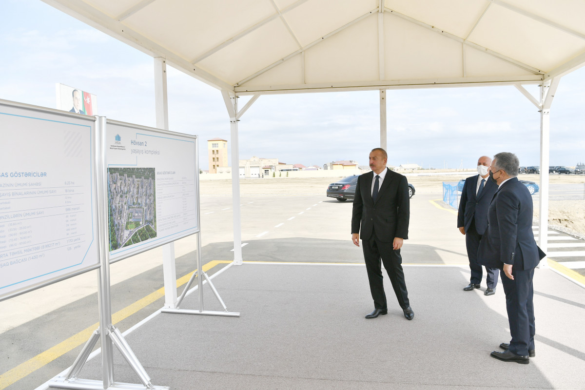 Президент Ильхам Алиев заложил фундамент очередного жилого комплекса в рамках проекта льготного жилья в Сумгайыте