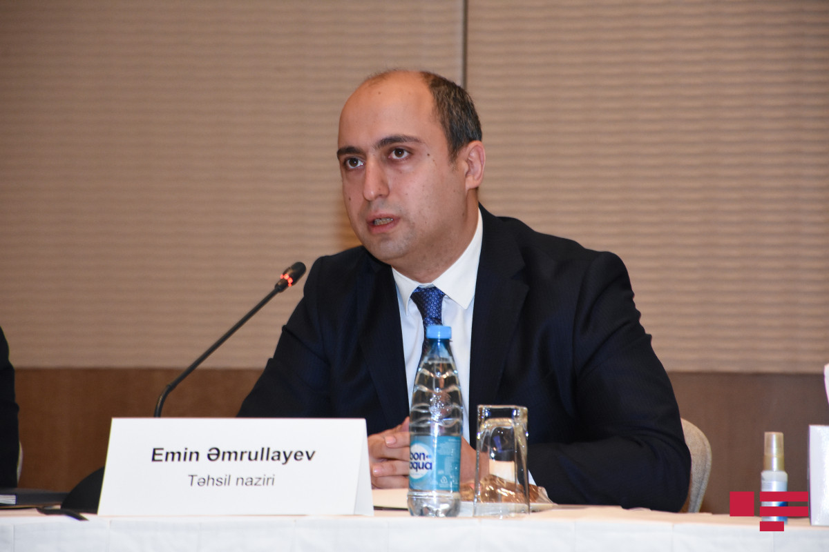 Azerbaijan’s Minister of Education Emin Amrullayev