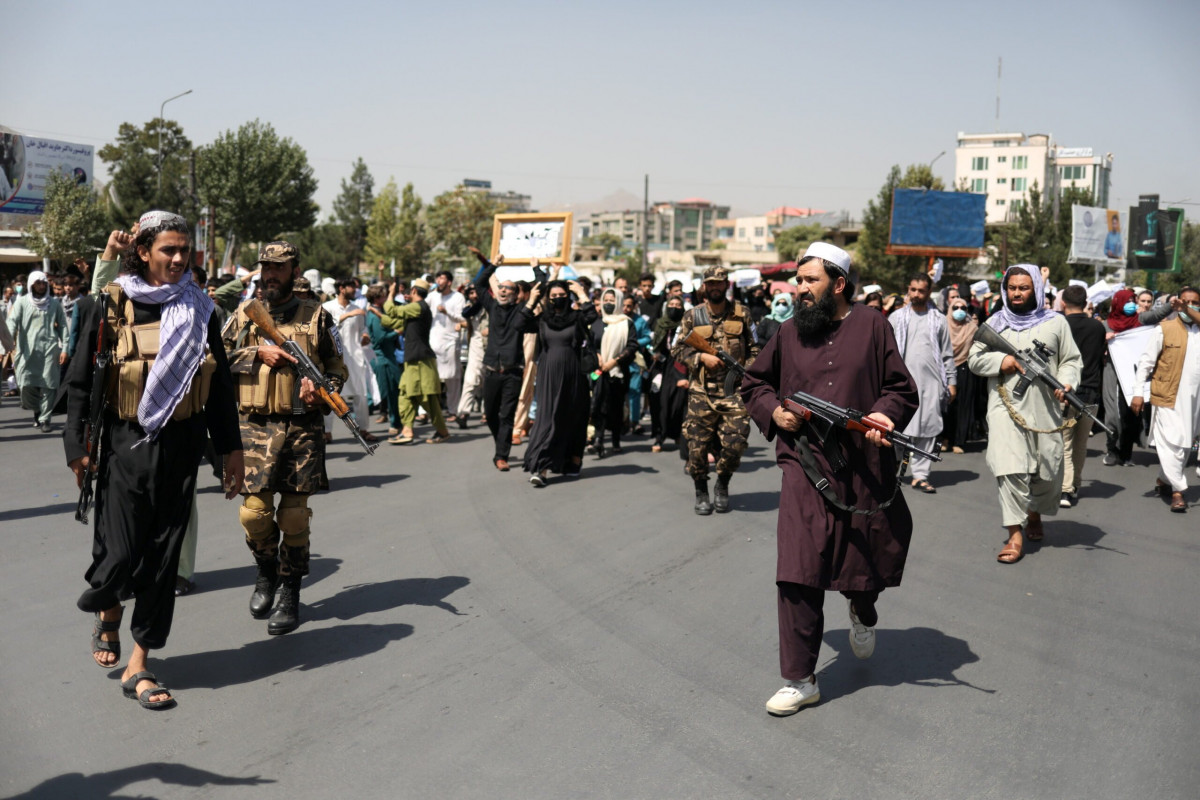 Taliban fire warning shots at protest in Afghanistan
