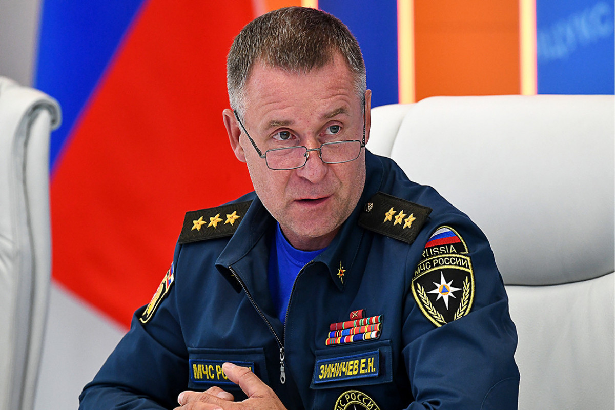 Russian Minister of Emergency Situations Yevgeny Zinichev