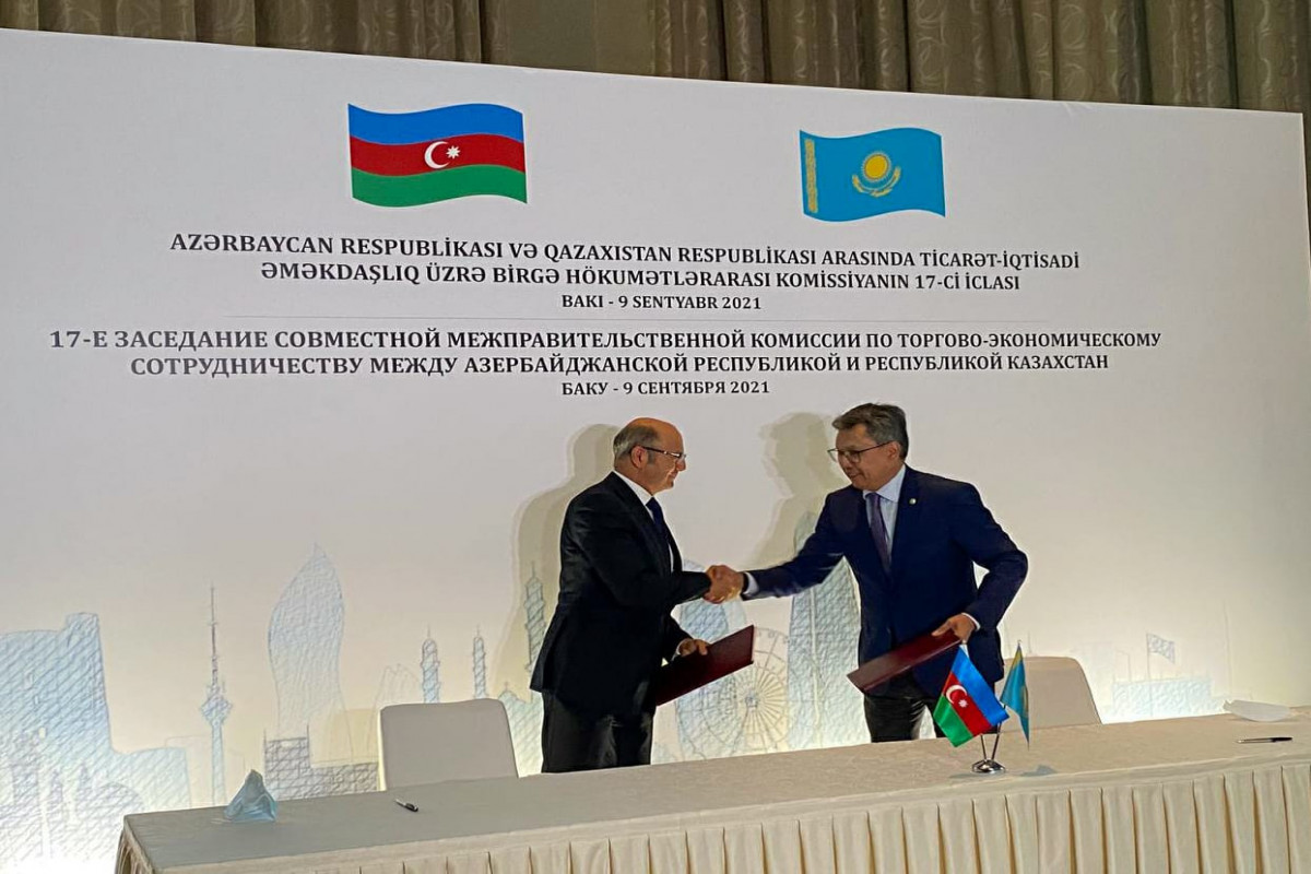 Azərbaycan-Qazaxıstan Hökumətlərarası Komissiyanın 17-ci iclası keçirilib