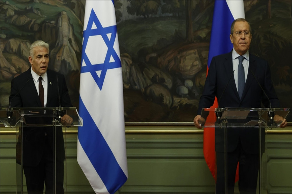 Israeli Foreign Minister Yair Lapid, Russian Foreign Minister Sergey Lavrov