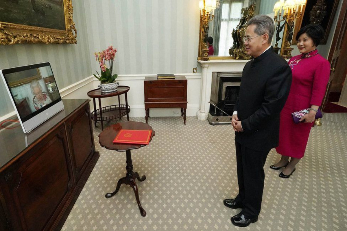 Zheng Zeguang had a virtual audience with the Queen on his appointment as ambassador in July