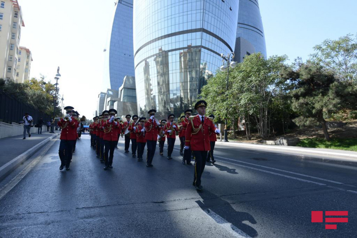 March being held on the occasion of the 103rd anniversary of liberation of Baku from occupation-PHOTO 
