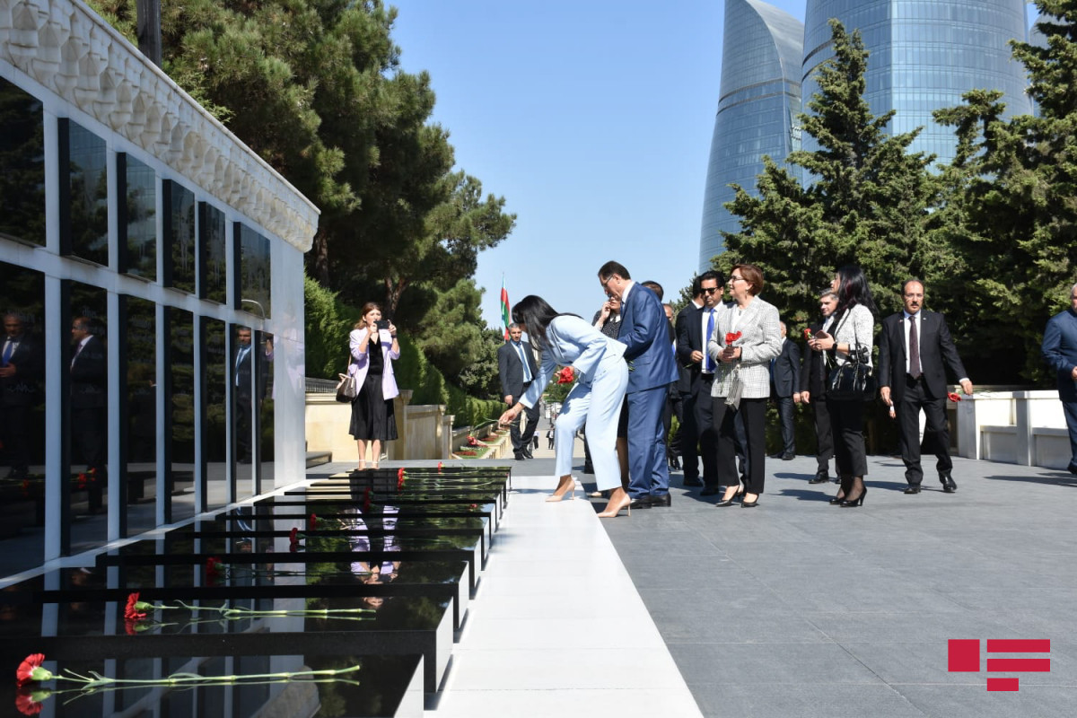 Представители Ассоциации омбудсменов ОИС посетили Аллею шехидов и Мемориал турецким воинам