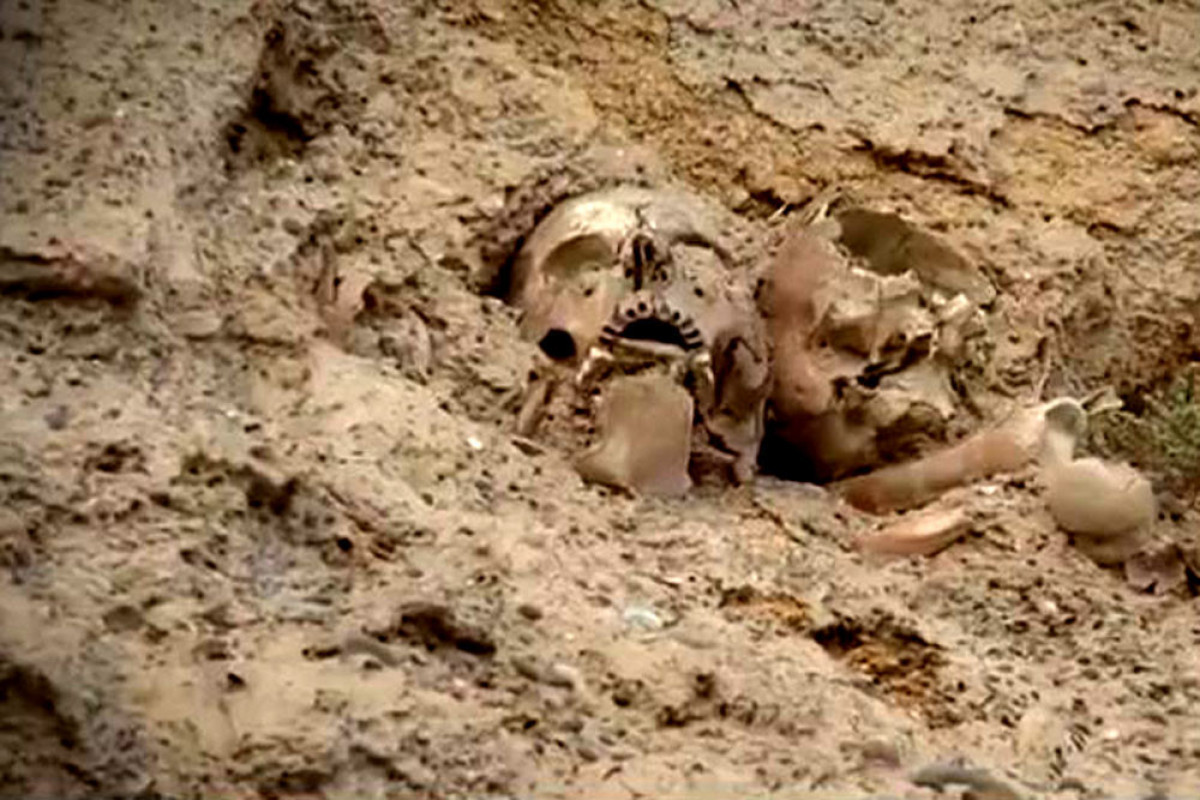 В Баку у озера «Ганлы гёль» обнаружены человеческие скелеты-ФОТО 