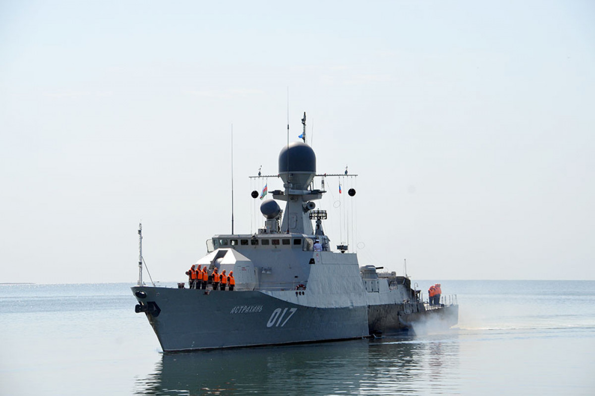 Two warships of the Russian Caspian Flotilla arrived in Baku-PHOTO 