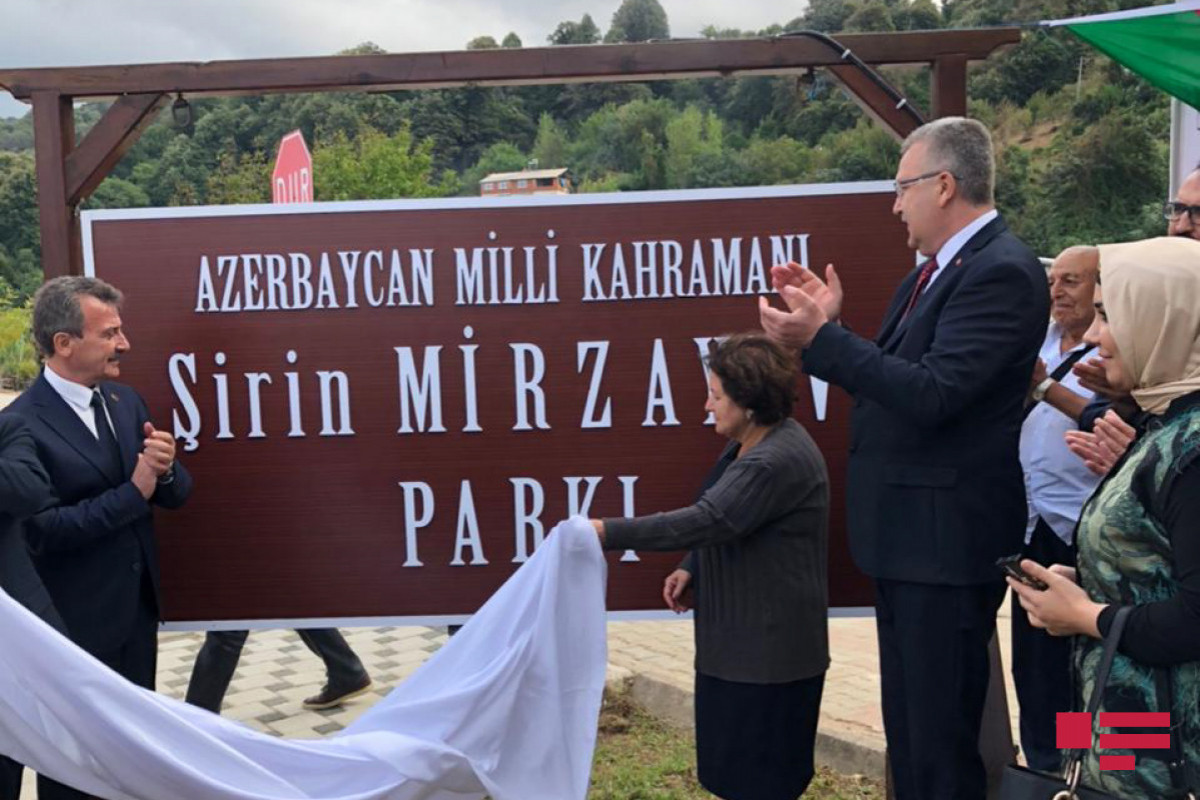 Türkiyədə Milli Qəhrəman Şirin Mirzəyevin adına parkın açılışı