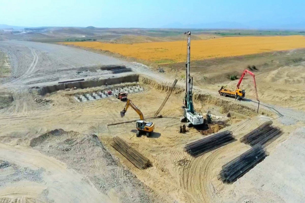 Construction of Horadiz-Jabrayil-Zangulan-Agbend highway being continued rapidly