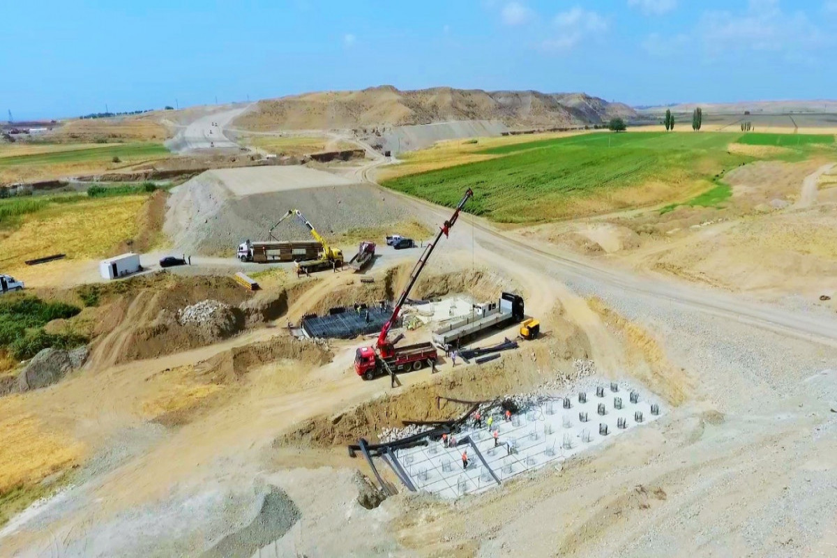 Construction of Horadiz-Jabrayil-Zangulan-Agbend highway being continued rapidly