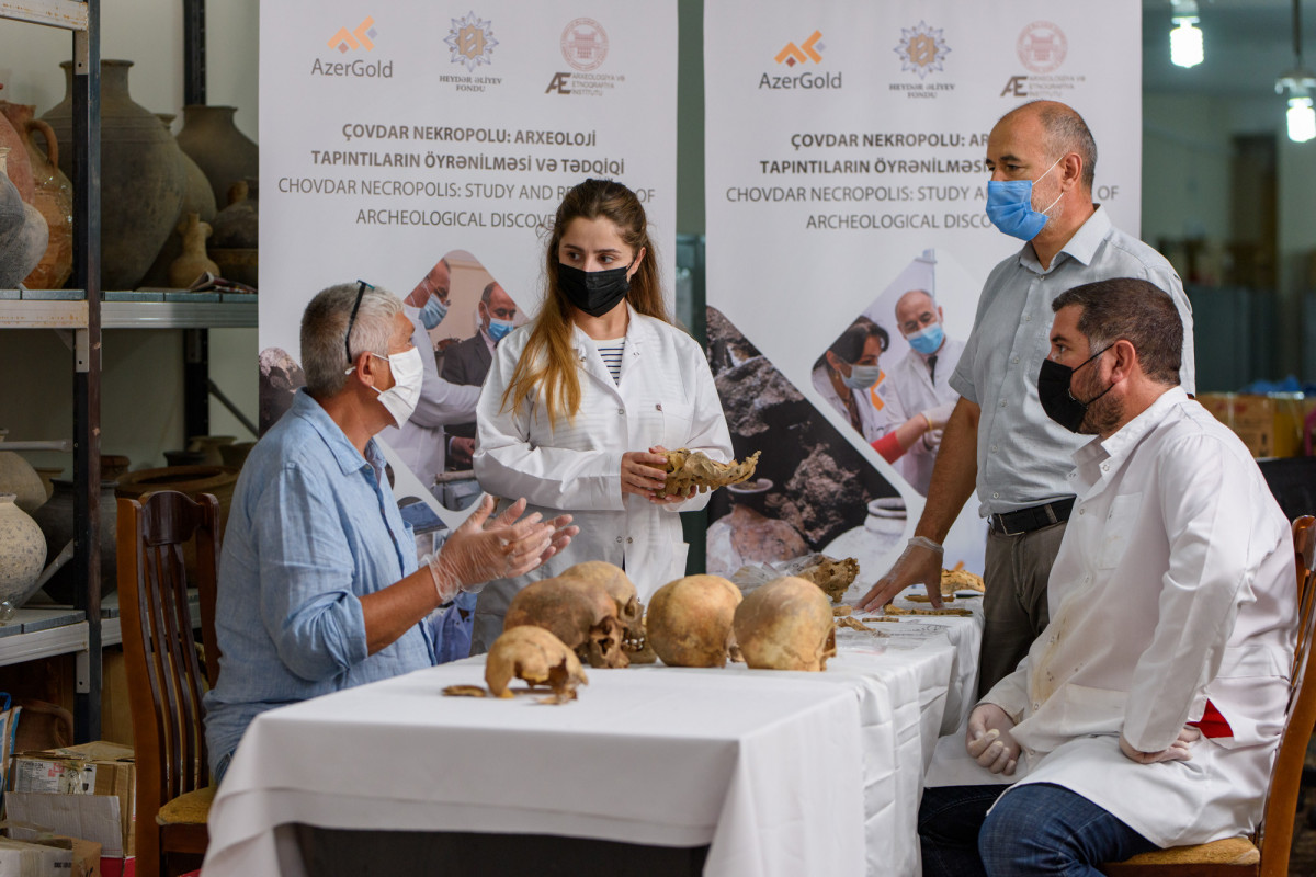 Çovdar nekropolunda aşkar olunmuş tapıntılar nüfuzlu xarici laboratoriyalarda analiz olunur - FOTO 