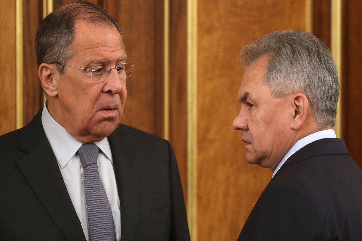 Russian Foreign Minister Sergey Lavrov and Defense Minister Sergey Shoigu,