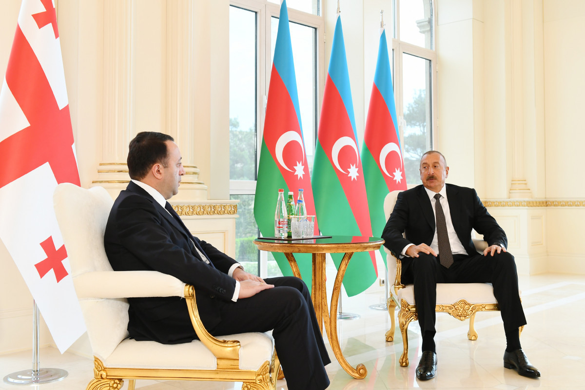 Azerbaijani President meets with Georgian PM