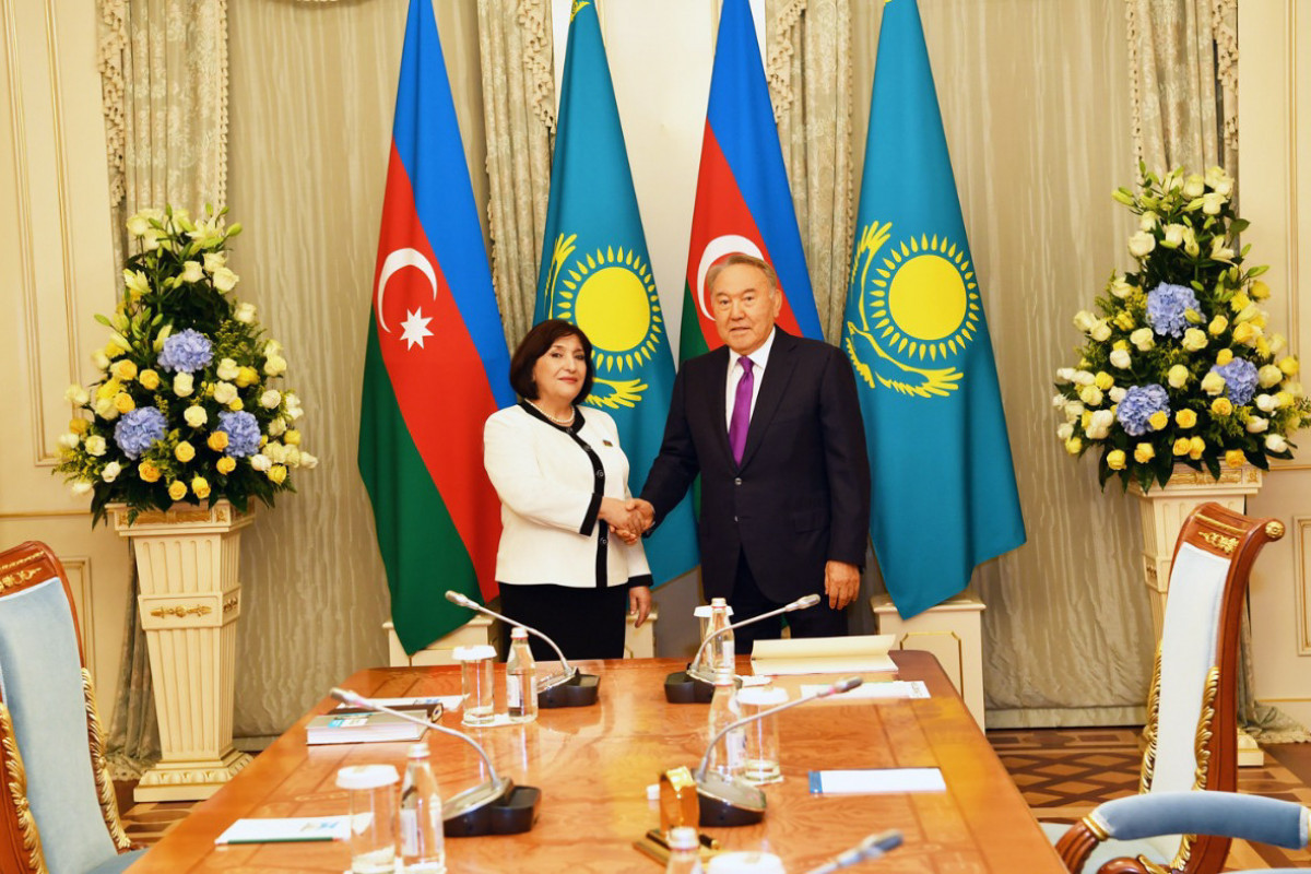 Встреча Нурсултана Назарбаева с Сахибой Гафаровой