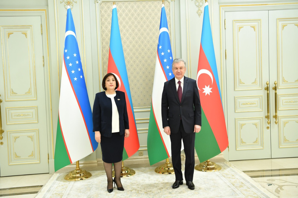 Özbəkistan Prezidenti Sahibə Qafarovanı qəbul edib - FOTO 