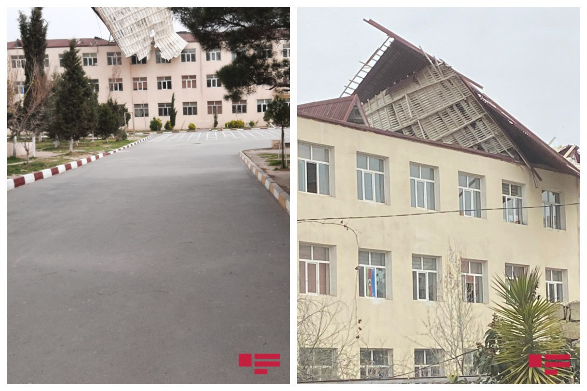 Xırdalanda damı uçan məktəbdə tədris dayandırılıb
