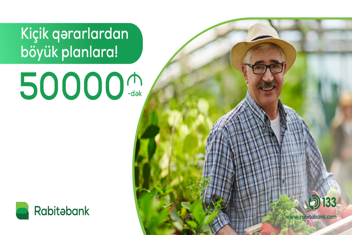 “Rabitəbank”dan biznesini böyütmək istəyən sahibkarlara 50 min manatadək mikrokredit