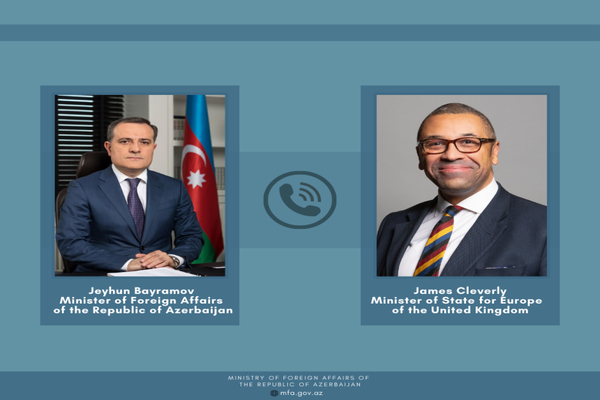 Ceyhun Bayramov Böyük Britaniyanın dövlət naziri ilə telefonla  danışıb