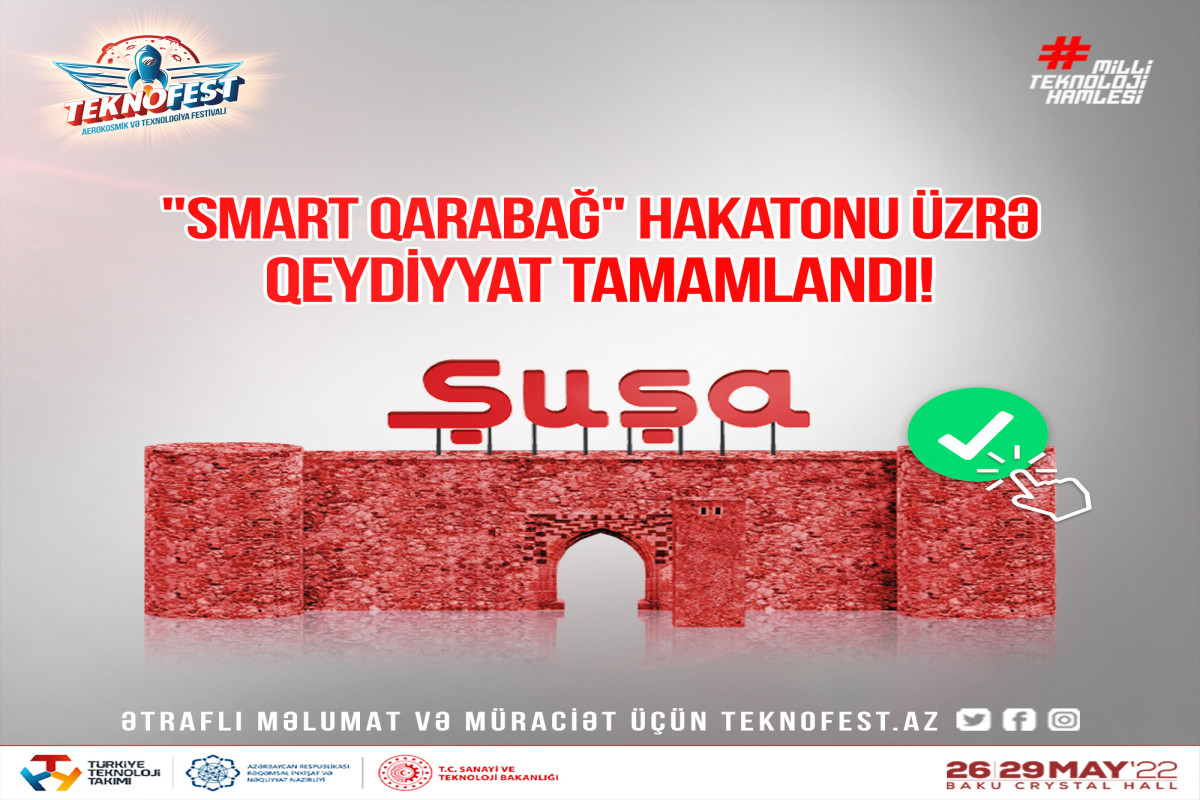 “Smart Qarabağ” Hakatonuna qeydiyyat başa çatdı