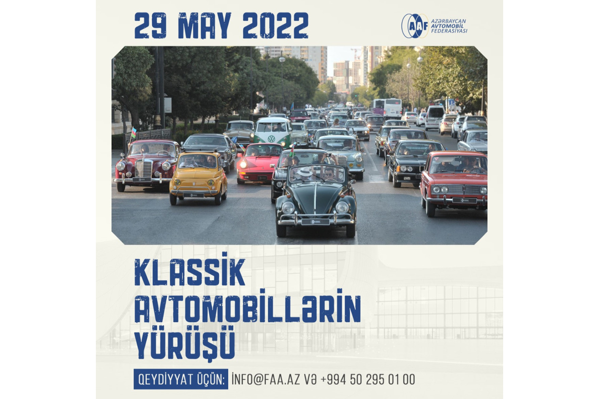 Bakıda klassik avtomobillərin yürüşü olacaq